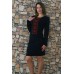 Embroidered dress "Firework" navy